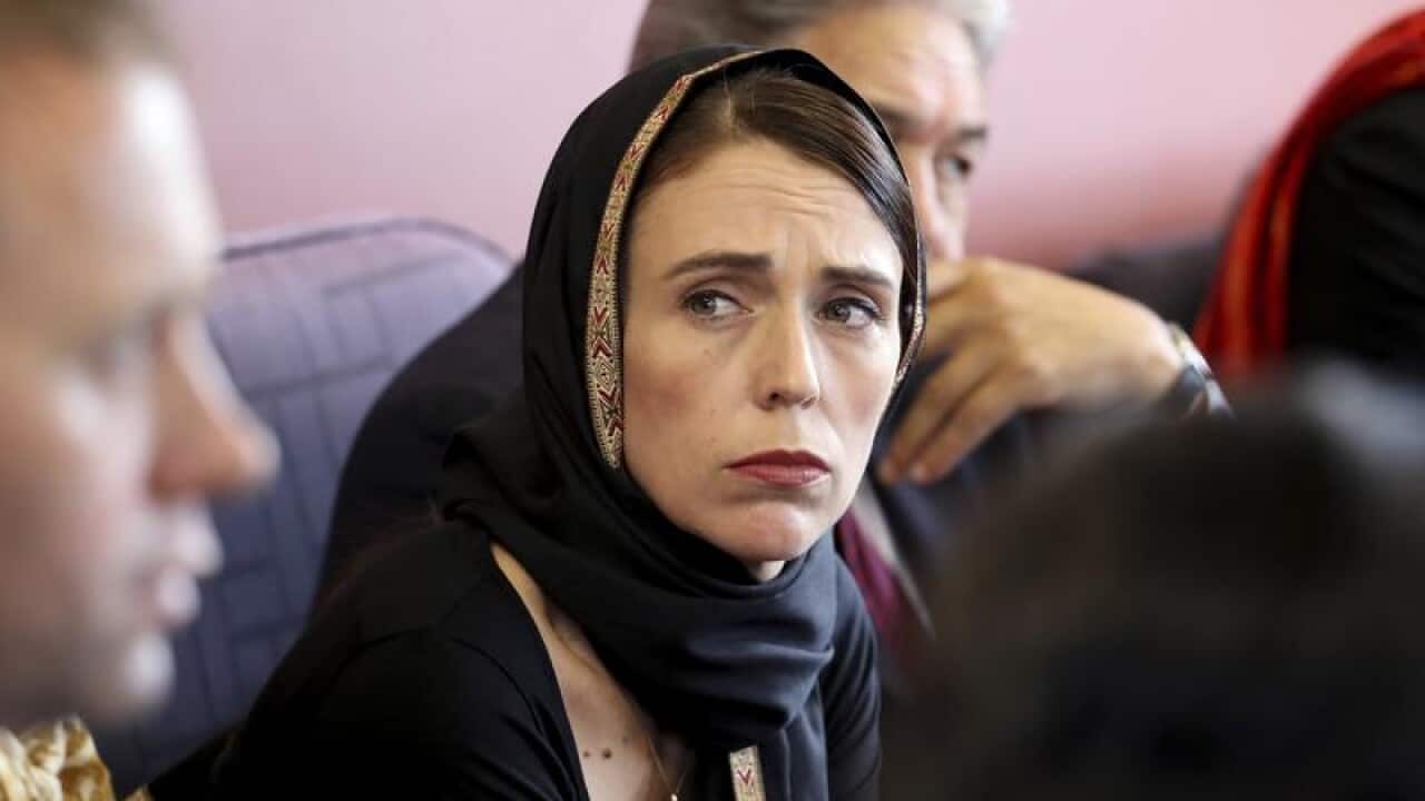 New Zealand Prime Minister Jacinda Ardern meeting muslim reps