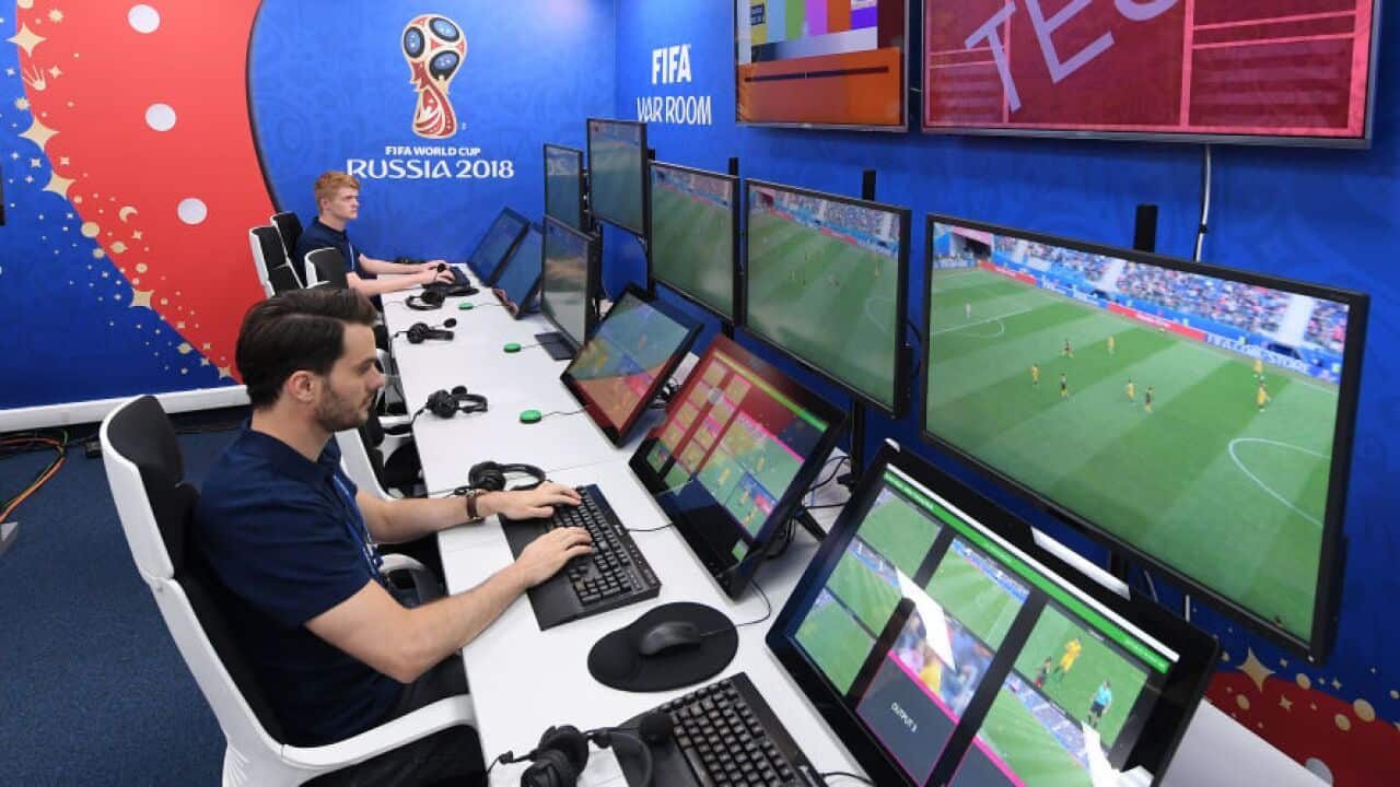 The VAR operation room in Moscow, Russia.
