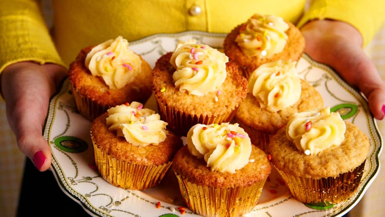 cardamom orange cupcake