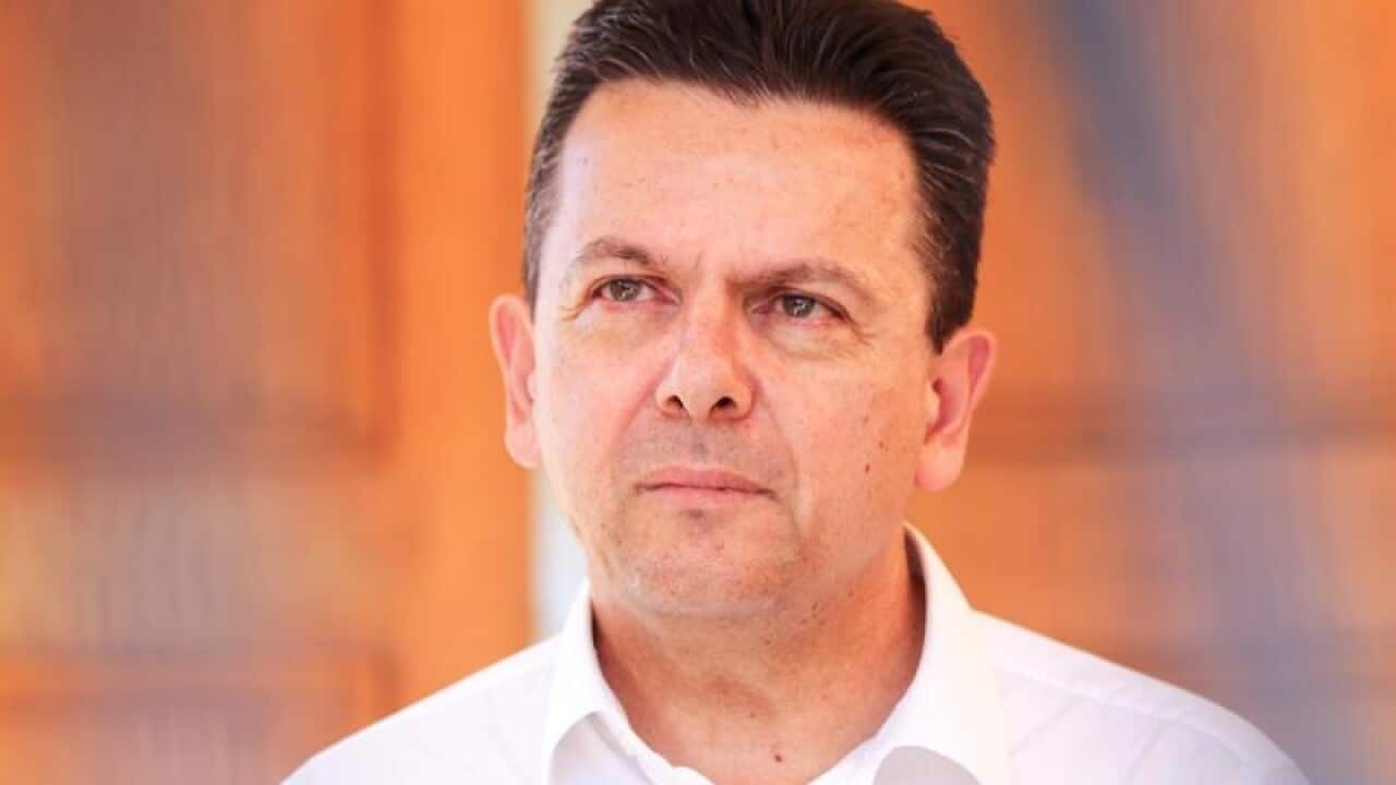 SA-BEST leader Nick Xenophon during a press conference.