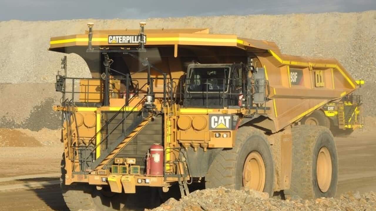 An autonomous mining truck