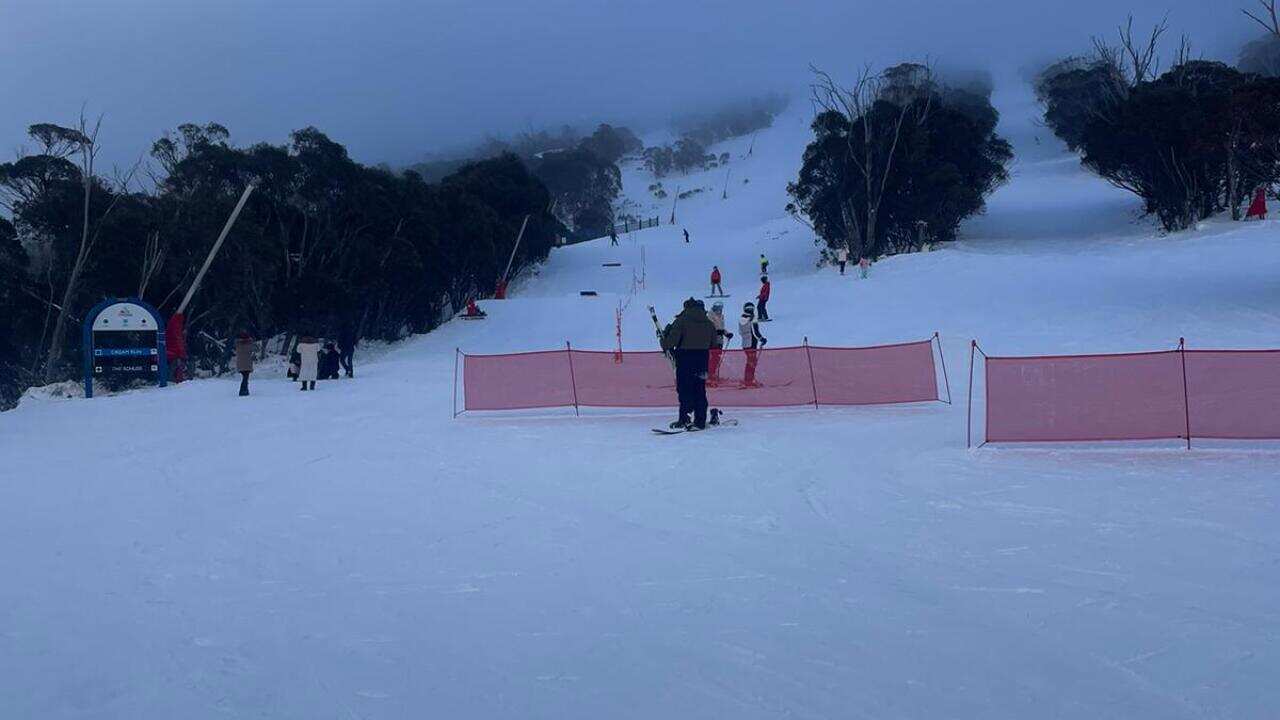People were seen skiing in Thredbo, located in the Snowy Mountains.