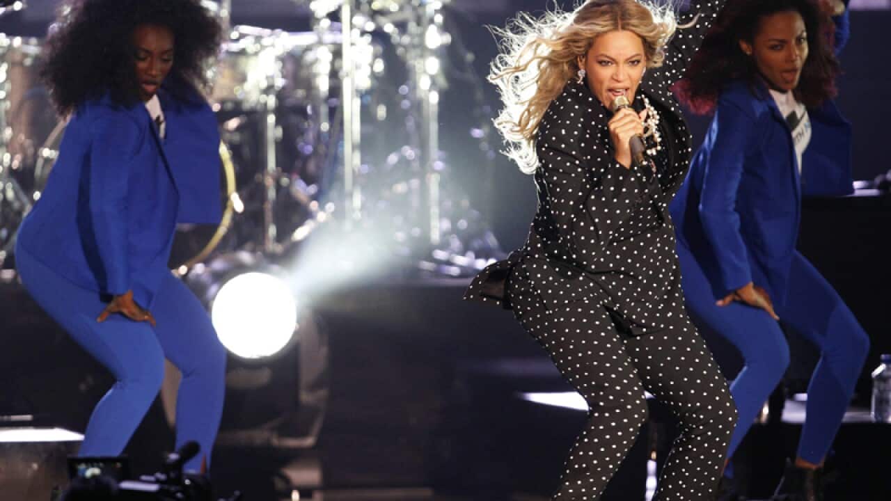 US recording artist Beyonce performs