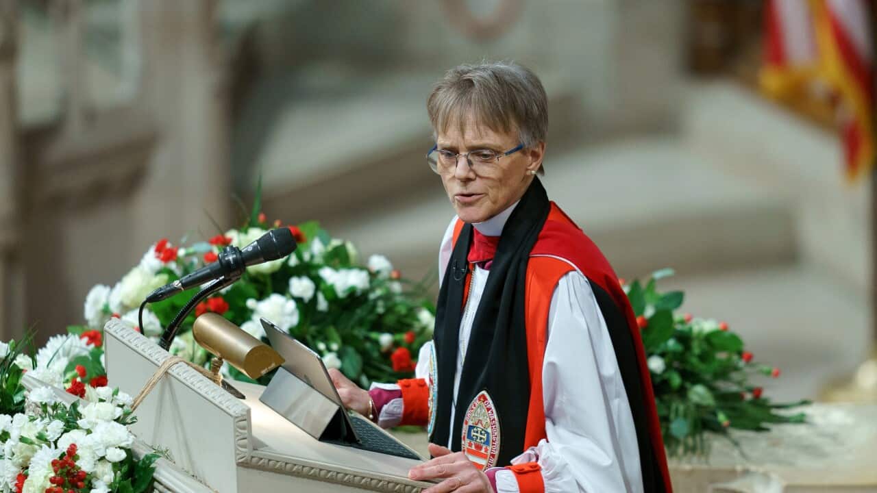US President Trump attends National Prayer Service