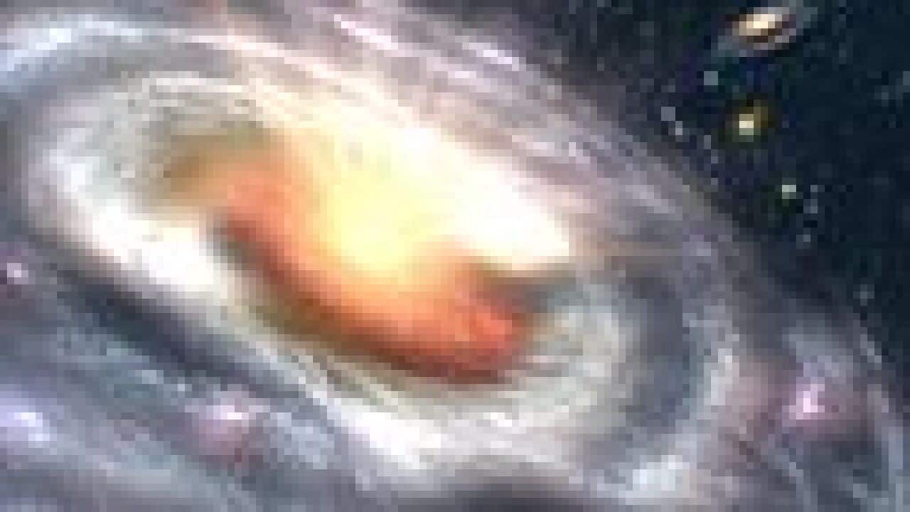 cuásar y agujero negro