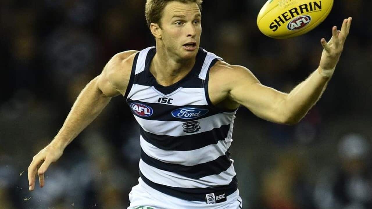 Lachie Henderson of the Cats.