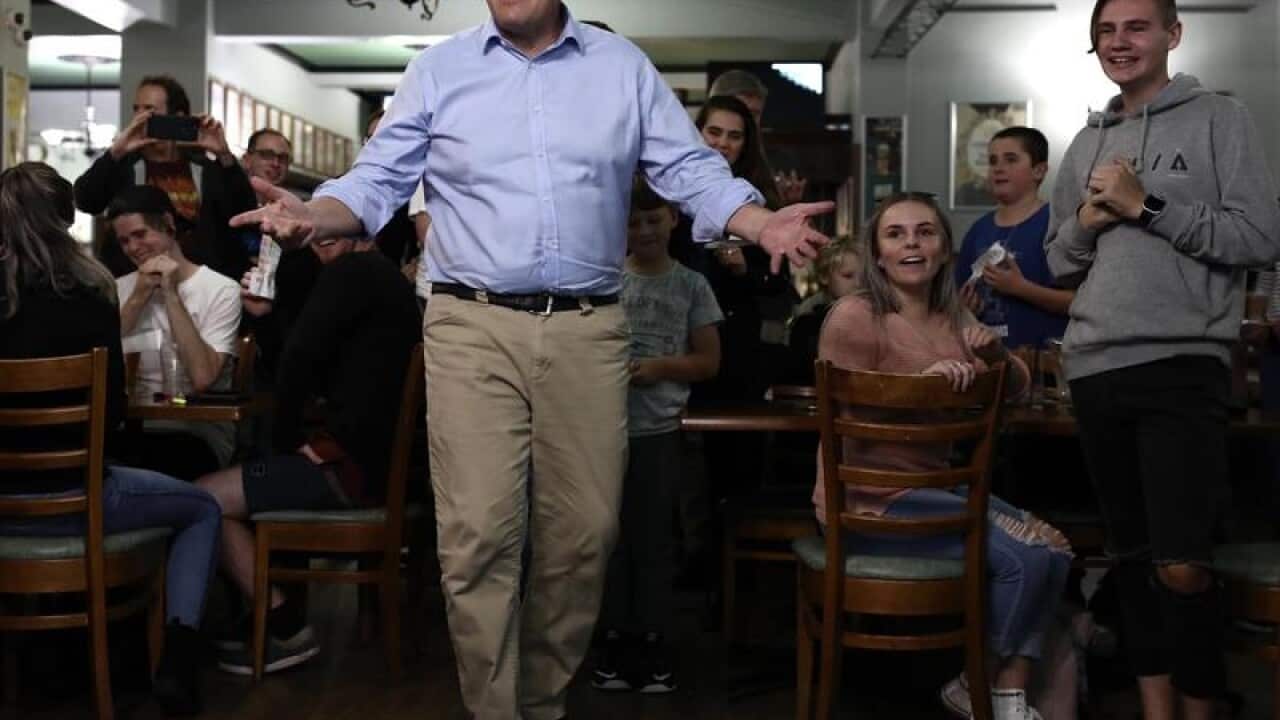 Prime Minister Scott Morrison in Tasmania