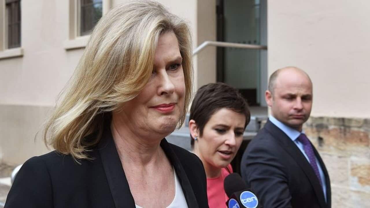 Deborah Thomas, CEO of the Ardent Leisure Group which operates the Australian theme park Dreamworld, arrives for the company's Annual General Meeting