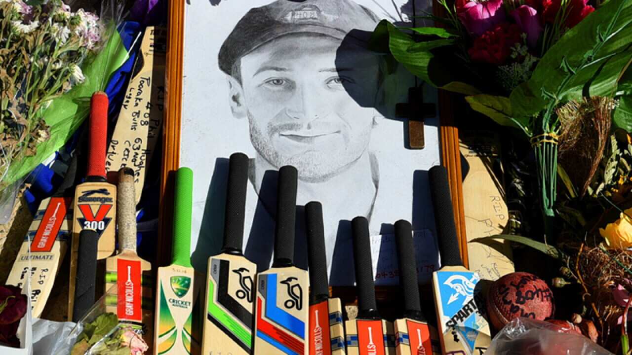 Tributes to the late Phillip Hughes in Adelaide