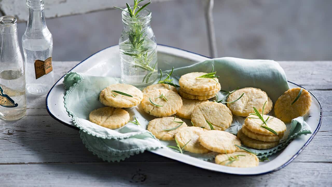 Rosemary and lemon sables