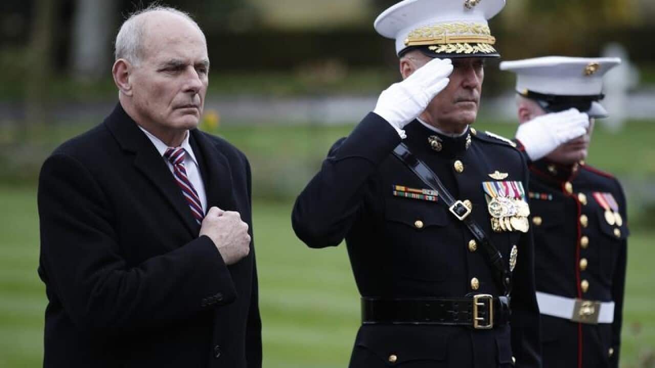 White House Chief of Staff John Kelly at a ceremony in Belleau, France