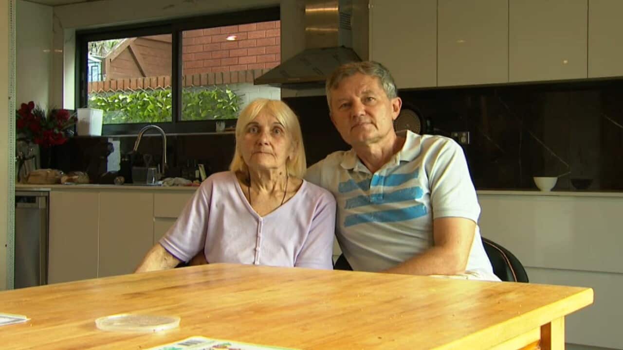 Ukrainians arriving in Australia.