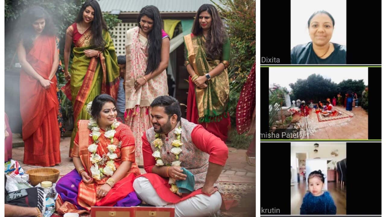 Australian Gujarati celebrates baby shower function through Zoom.