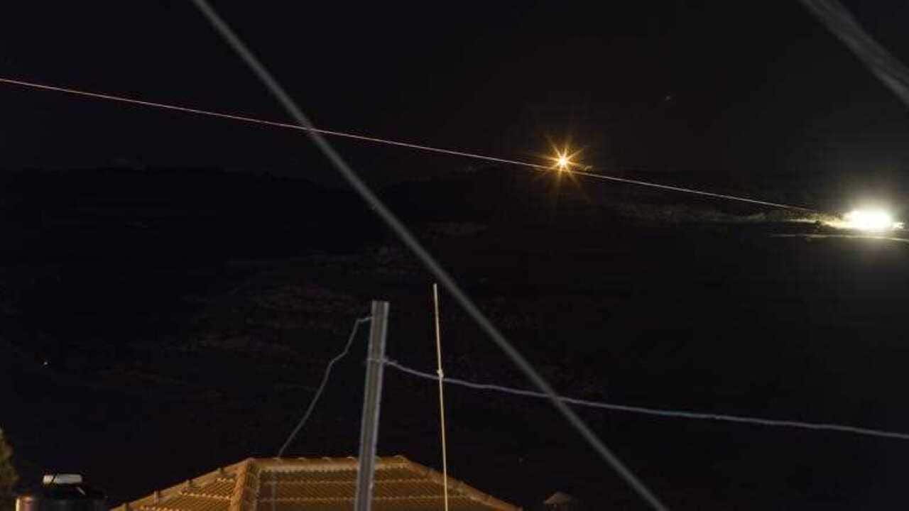 Israeli artillery deployed missiles toward Syrian military targets, on the Golan Heights, next to the Israeli-Syrian border 10 May 2018.