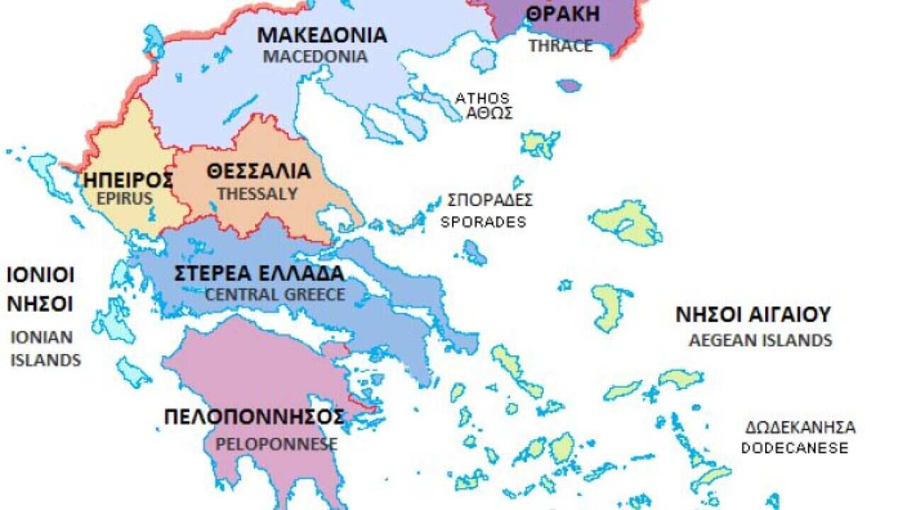 Map of Greece