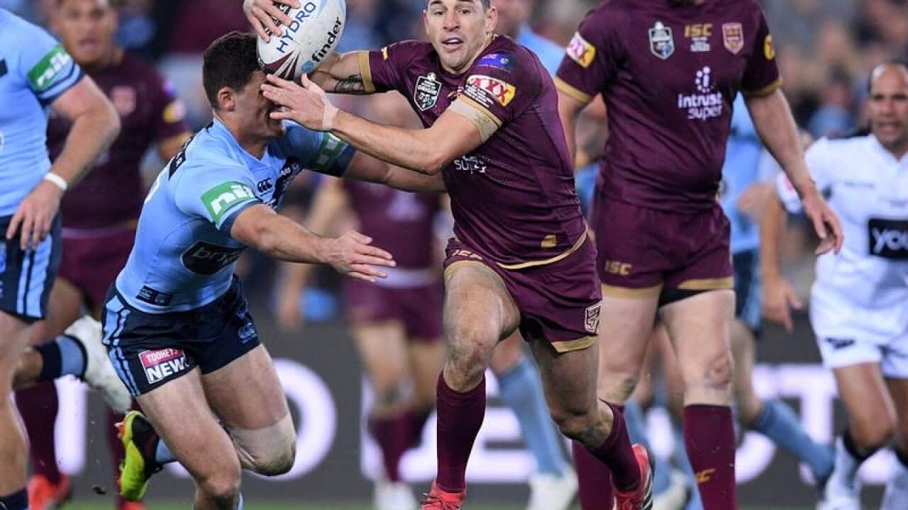 Billy Slater of the Maroons