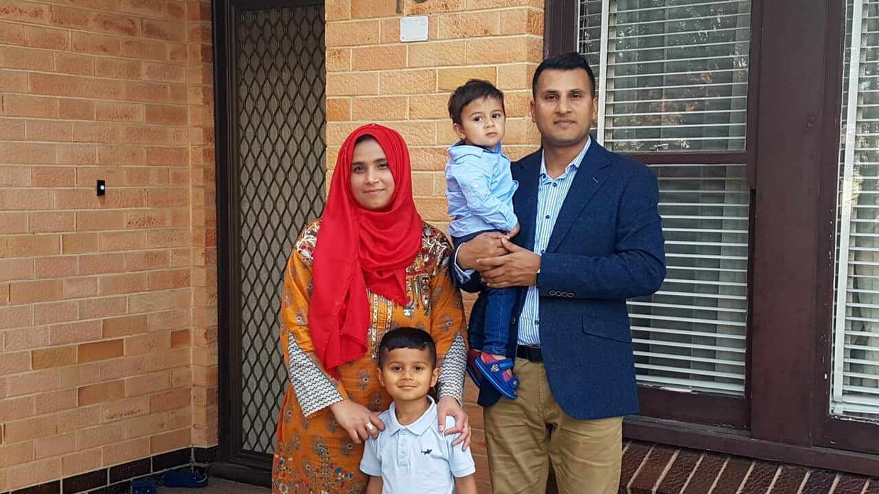 Ishtiaq Ahmed and his family
