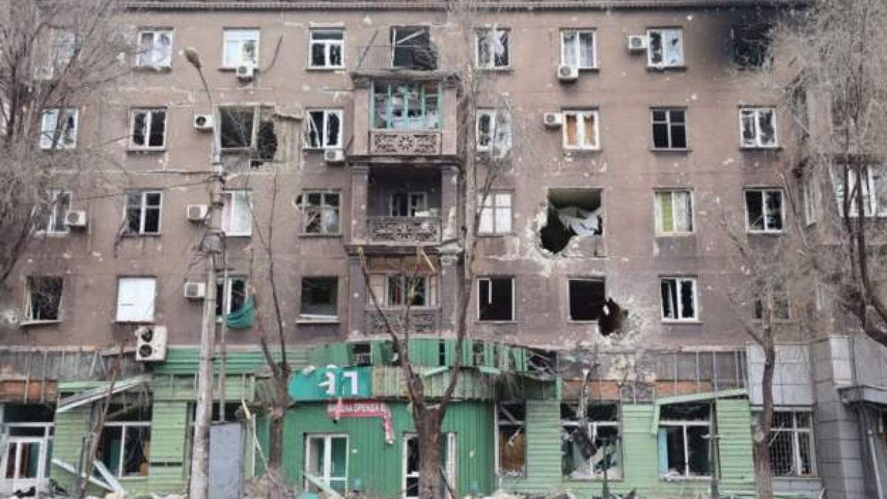 War in Ukraine. Mariupol, 19 April 2022.
