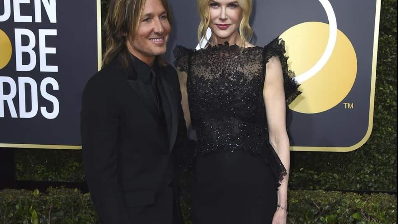 Keith Urban and Nicole Kidman arrive at the Golden Globe Awards