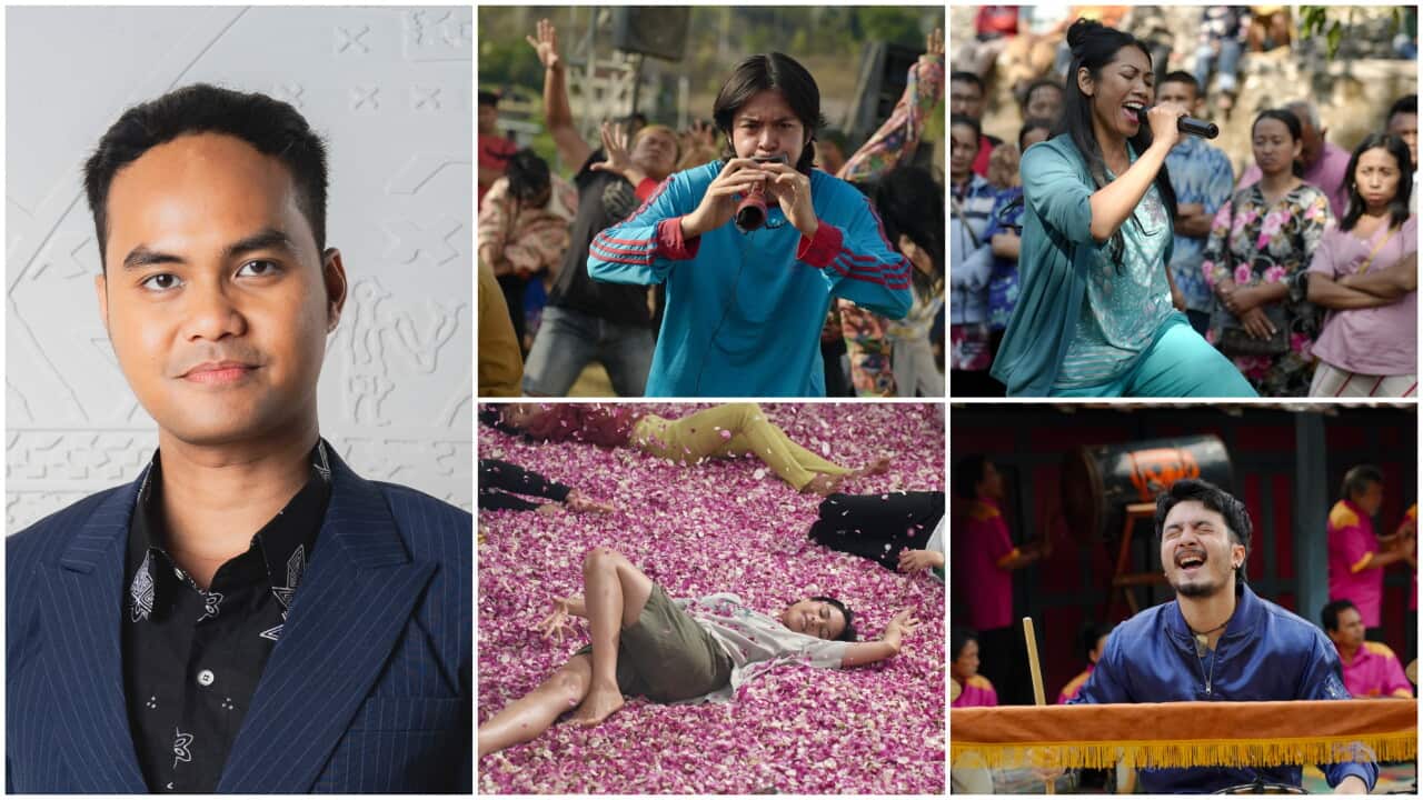 Images of Raphael Wregas Bhanuteja and some scenes from his film Levitating (Para Perasuk), 2026. Courtesy: ABCG Film, a boutique Australian film distribution and consultancy company, 09 Sep 2026.