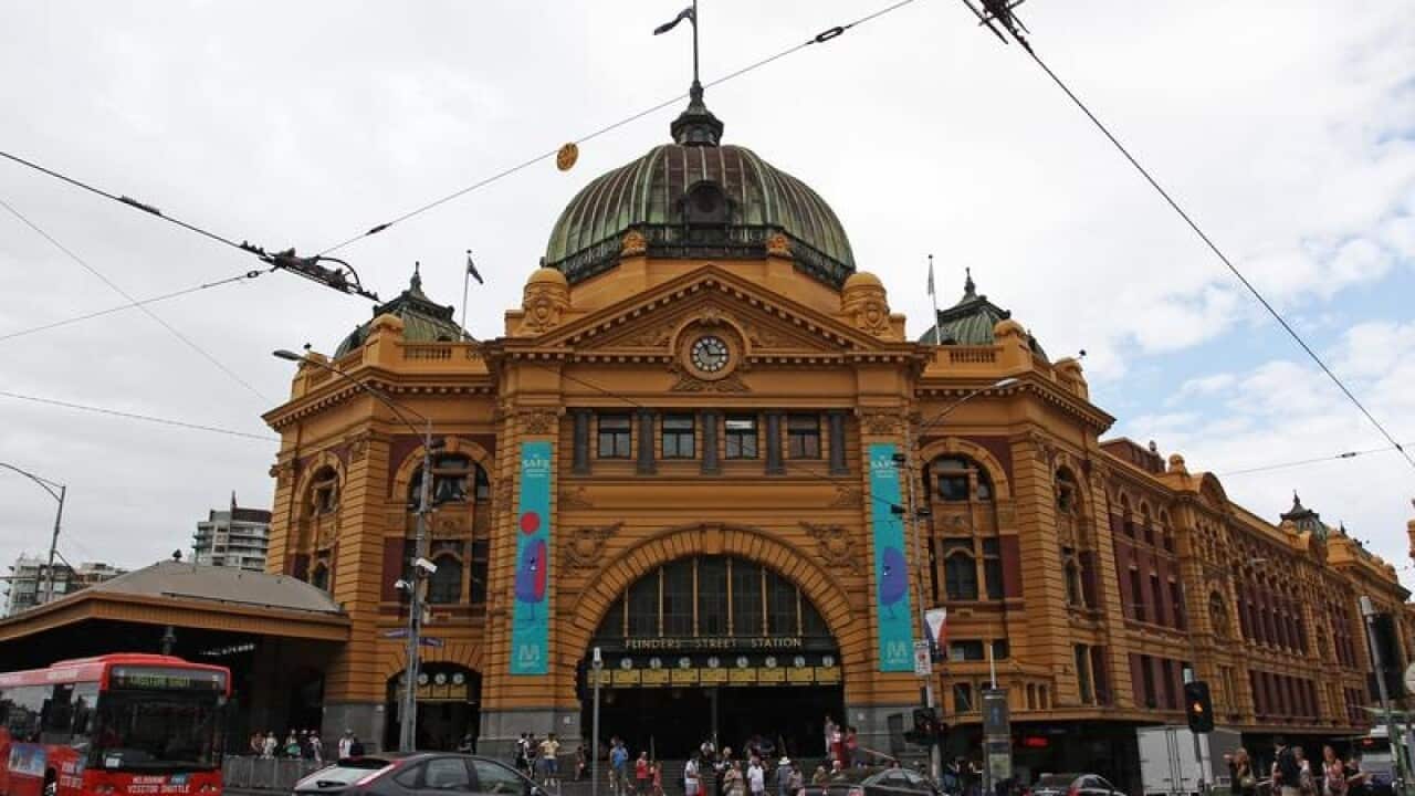 Flinders Street Station in Melbourne.