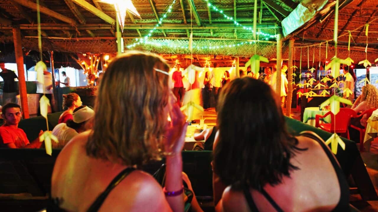 A file image of a night club in India