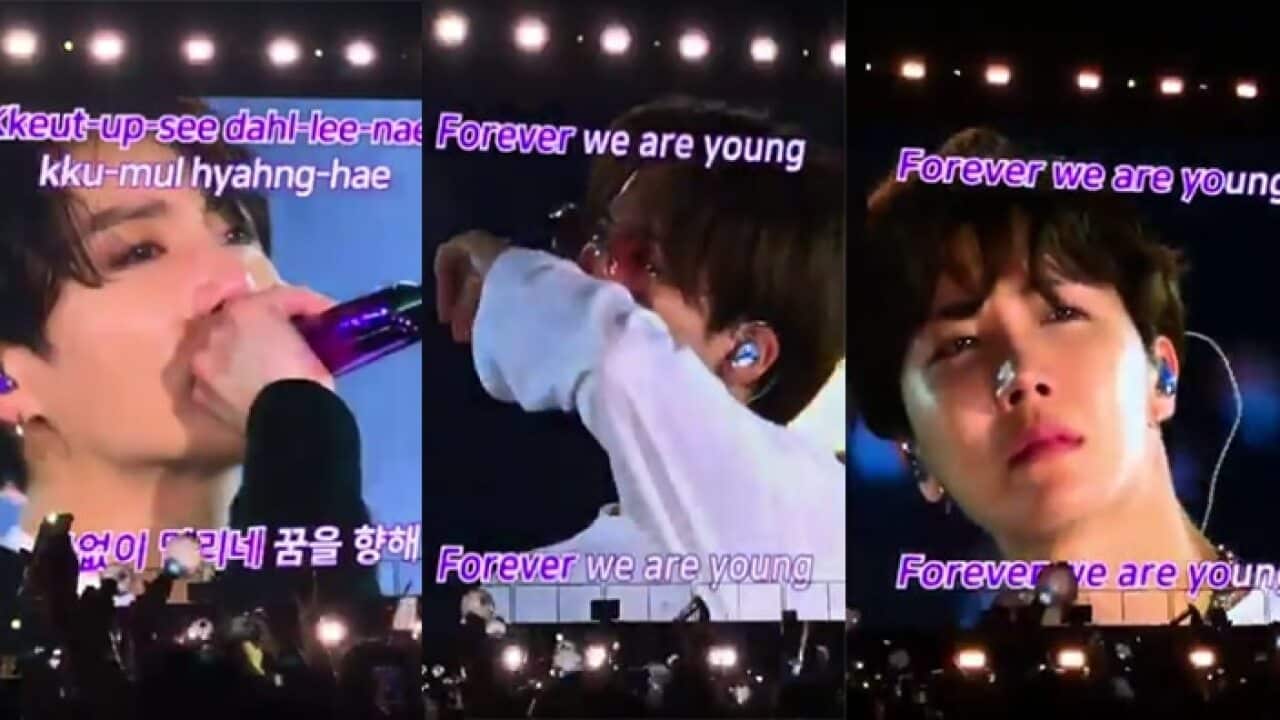 bts wembley cry