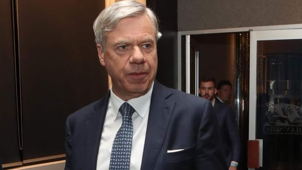 Liberal party president Michael Kroger at the party's election event.