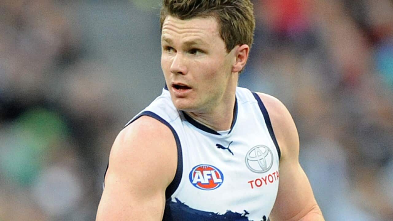 Patrick Dangerfield during an AFL match.