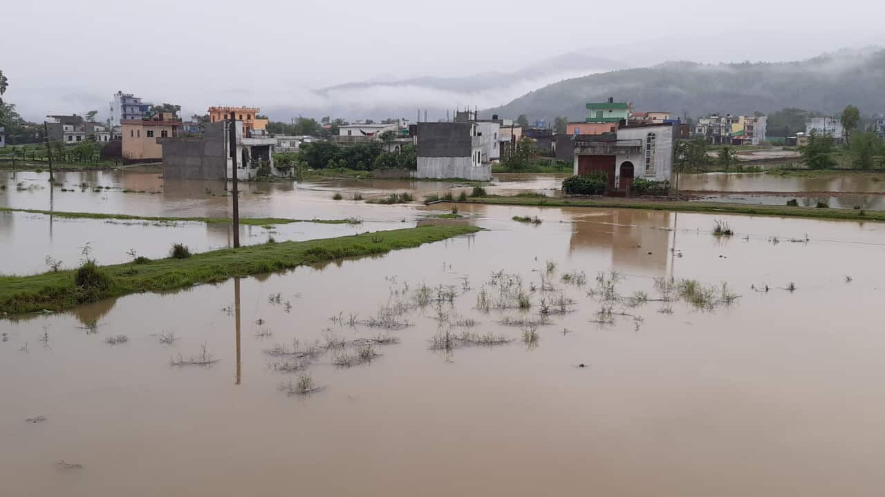 Flooding in Nepal after Bangladesh cyclone