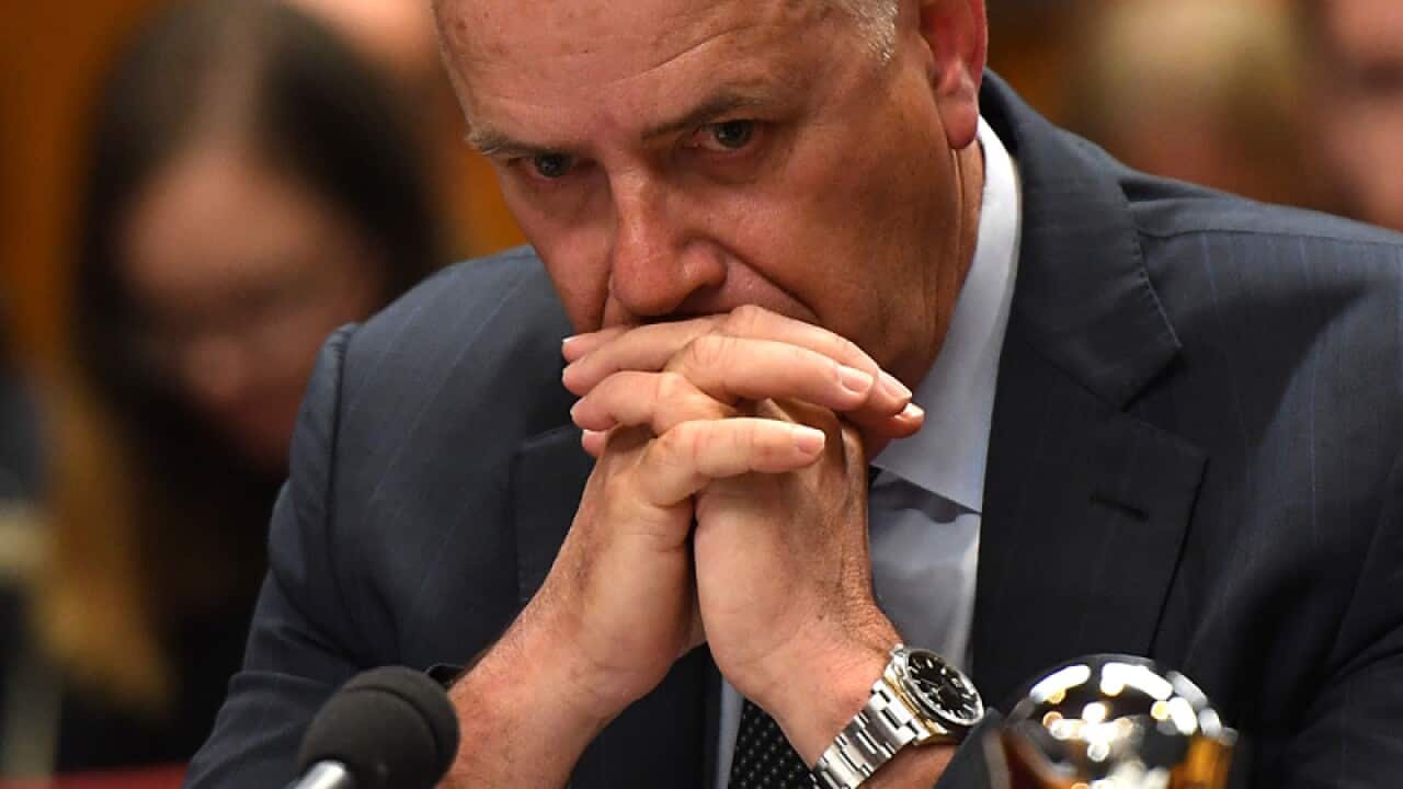 Fairfax Media CEO Greg Hywood appears at a Senate committee hearing