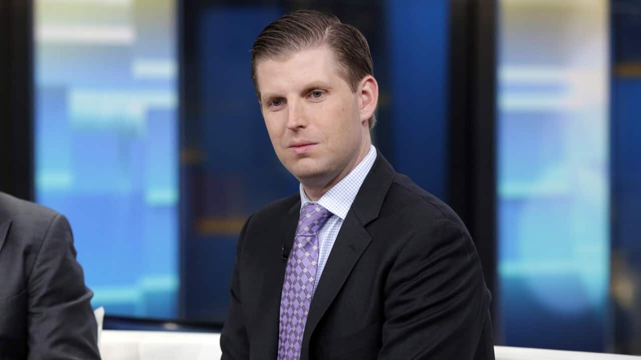 US President Donald Trump's son Eric has accused Democratic candidate Joe Biden of using the coronavirus as a "strategy".