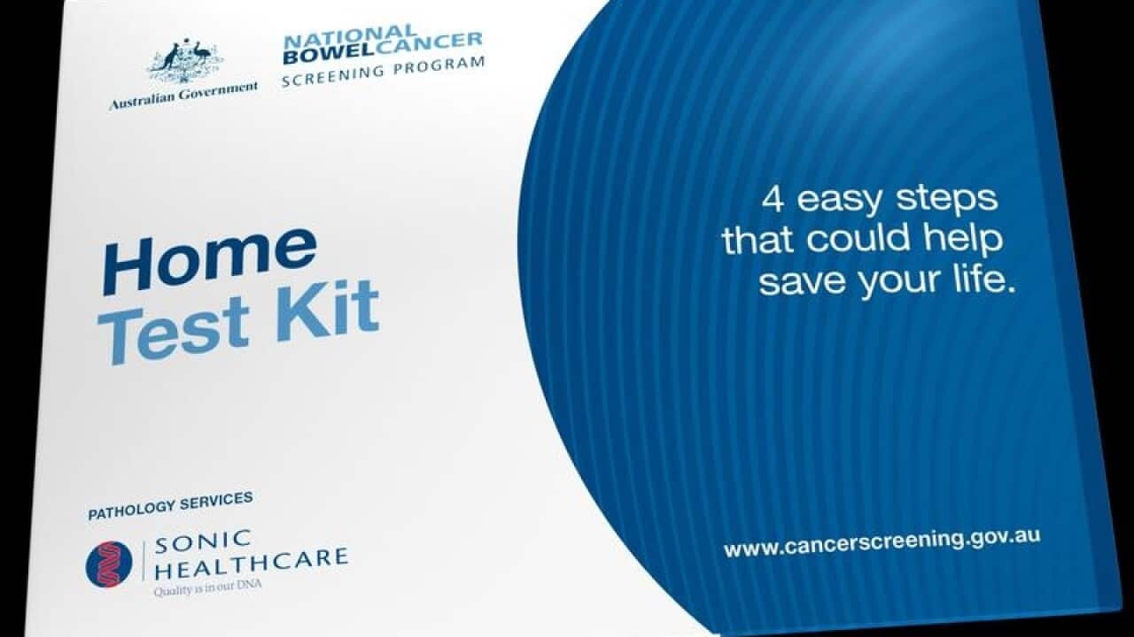 An image of the Cancer Council's home test kit.