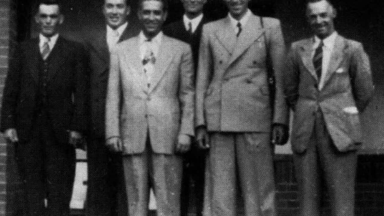 Left to right: Angelo Muguira, Jan Jandura, Paul Marvig, Thiel Marstrand, Michalos Black, Leon Durand