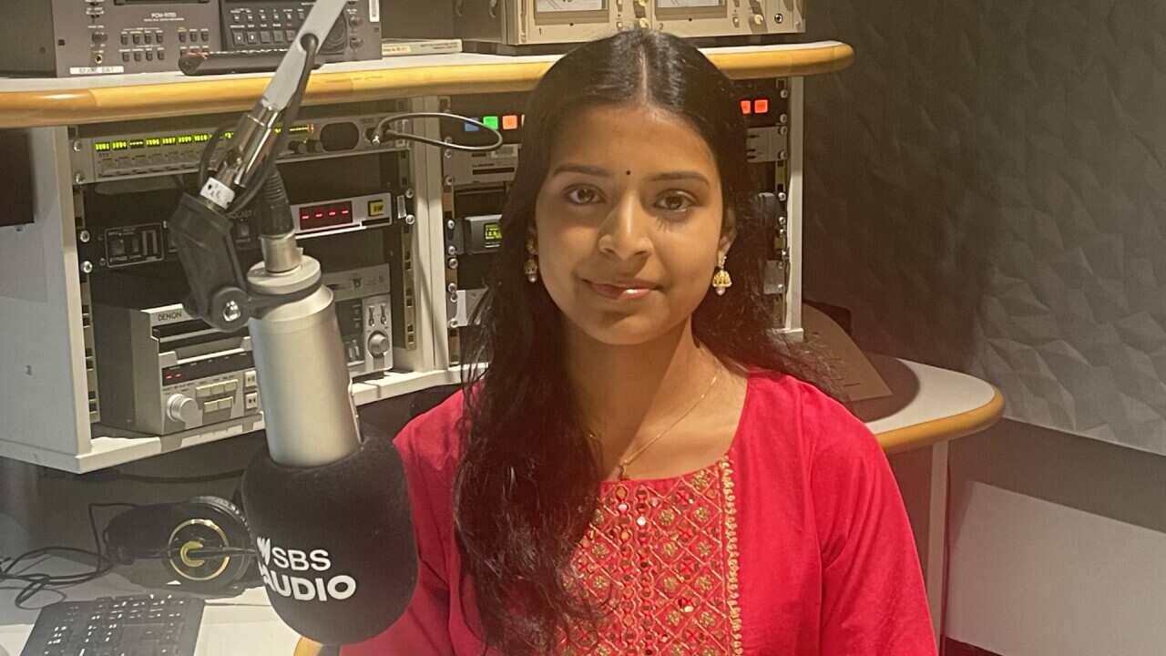 Asvitha Senthilkumaran talking about Satguri Sai program