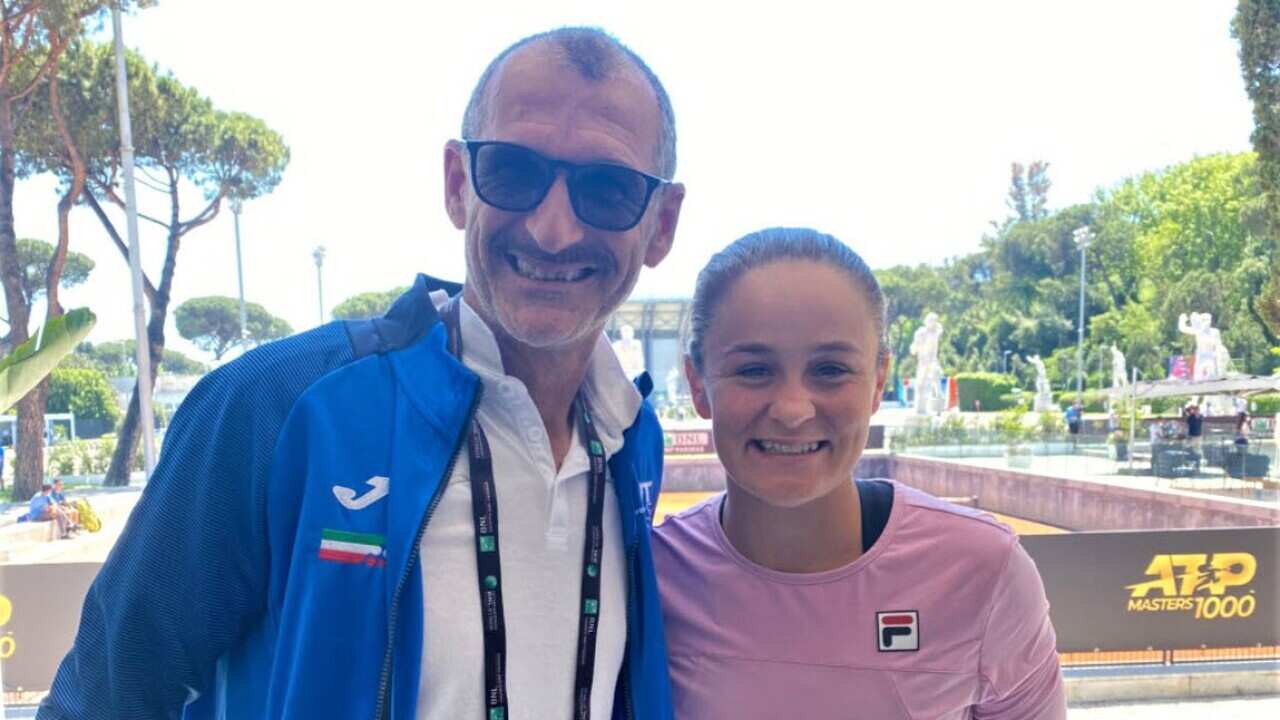 Ashleigh Barty con il suo ex preparatore atletico italiano Stefano Barsacchi