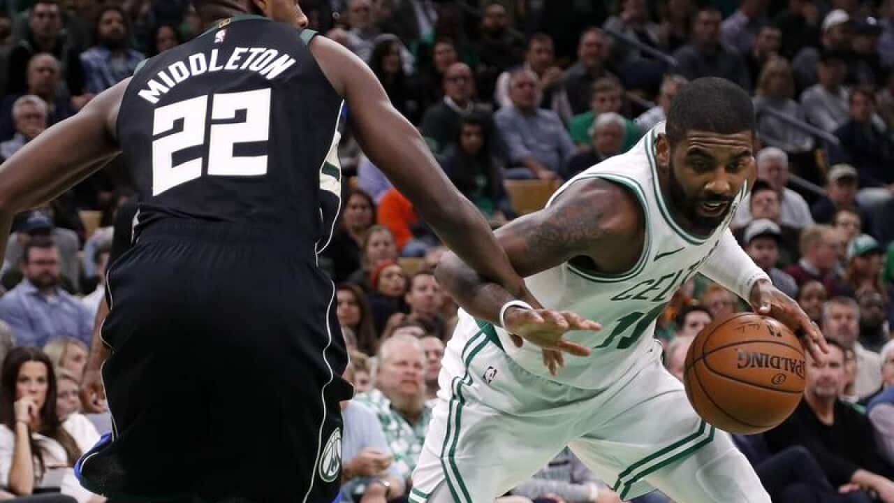 Boston Celtics guard Kyrie Irving