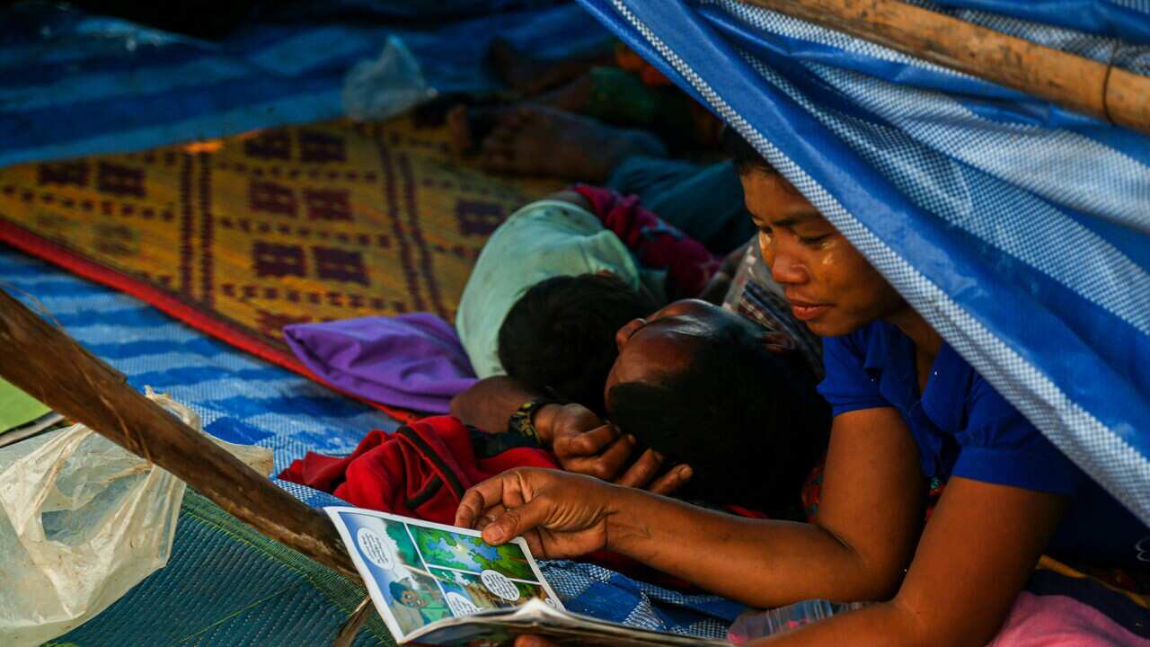 2022 Myanmar people on the rough Road.