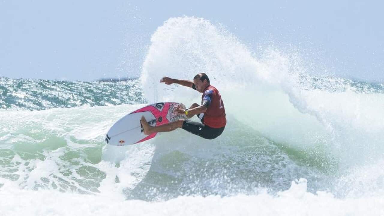 Supplied image of surfer Julian Wilson, during the Quiksilver Pro.