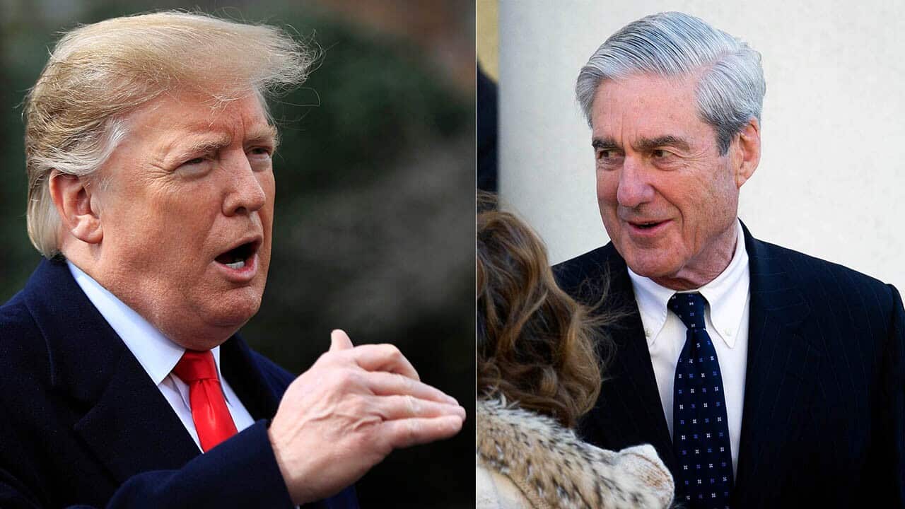 The report on Moscow's meddling in the 2016 election found no evidence of conspiracy by President Donald Trump's campaign to collude with Russia, the Justice Department said on Sunday.