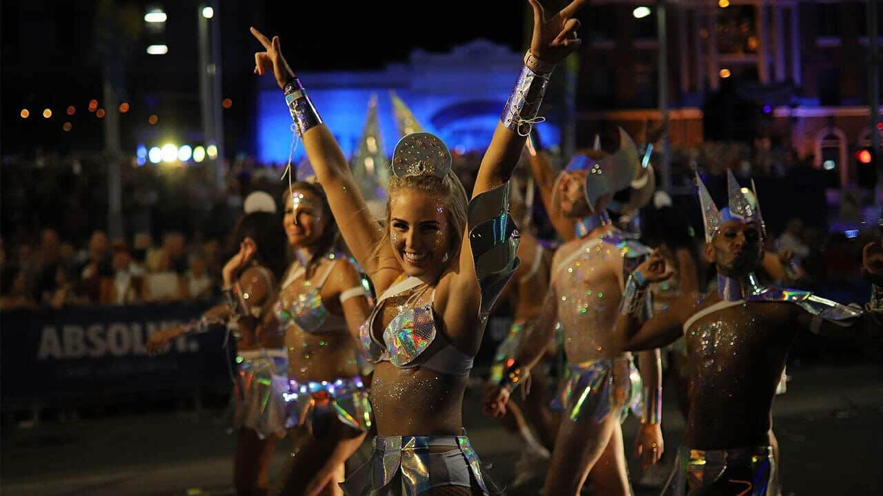 The 2019 Sydney Gay and Lesbian Mardi Gras. The parade’s organisers will vote on whether to uninvite Prime Minister Scott Morrison from the 2020 event.