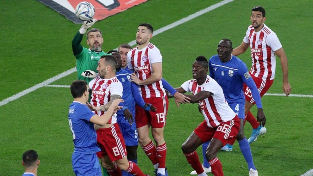 Φάση από το παιχνίδι Ολυμπιακός-Λαμία 3-2 για το Κύπελλο Ελλάδας
