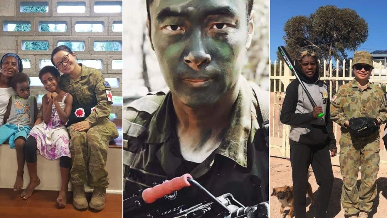 SBS Chinese speaks to three members of the community about joining the Australian Defence Force.