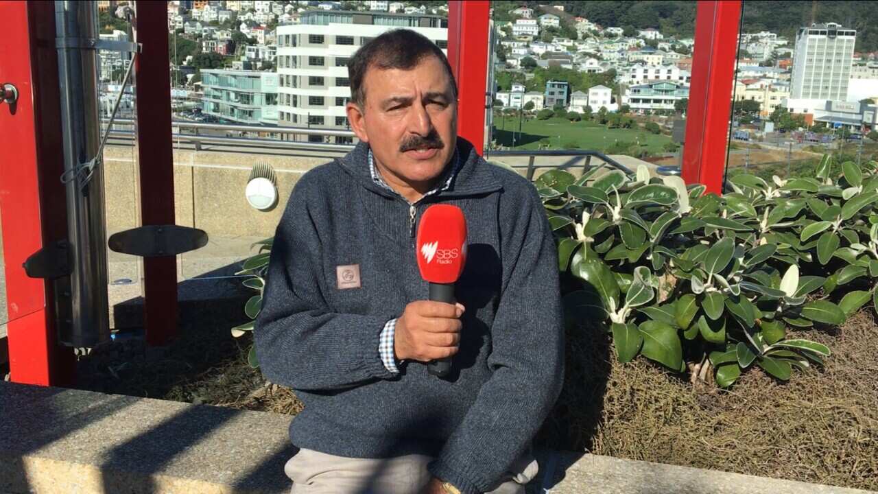 Joginder Singh, of Te Awamutu in New Zealand, sharing his family story with SBS listeners