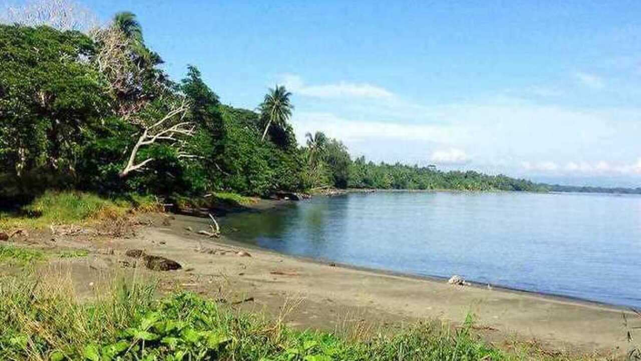 Red Beach, Guadalcanal, Solomon Islands. Code-named Red Beach by US Marines, it is hoped that the Blue Carbon Initiative will reduce emissions that have brought sea-level rise to reef islands in the Solomon Islands.