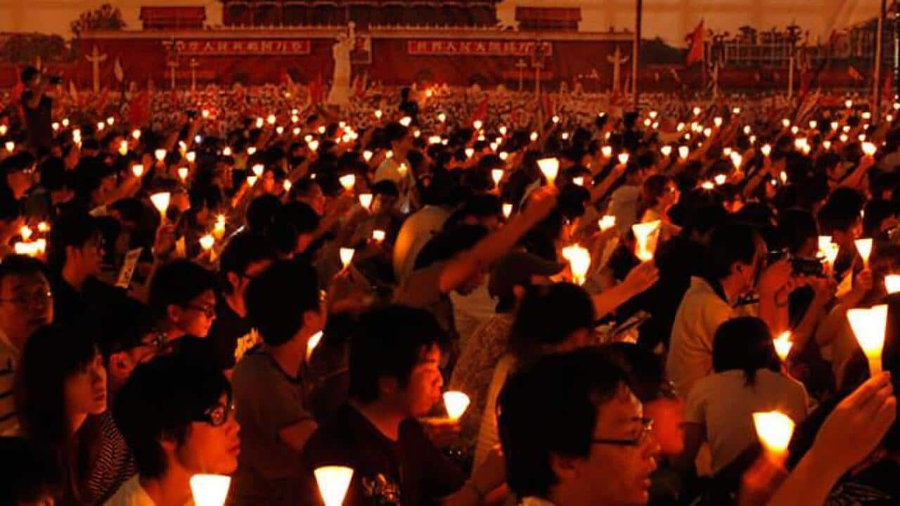 tiananmen square memorial (AAP)