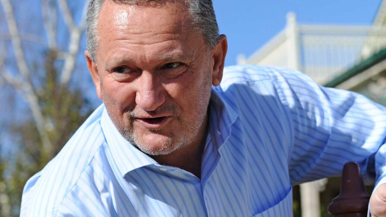 Sports scientist Stephen Dank outside his home in Melbourne