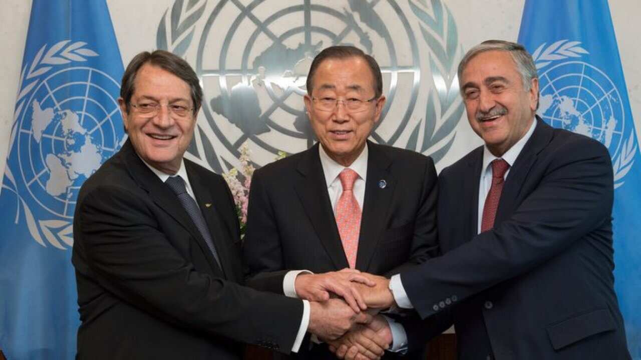 Anastasiadis, Ban Ki-Moon, Aknz in New York