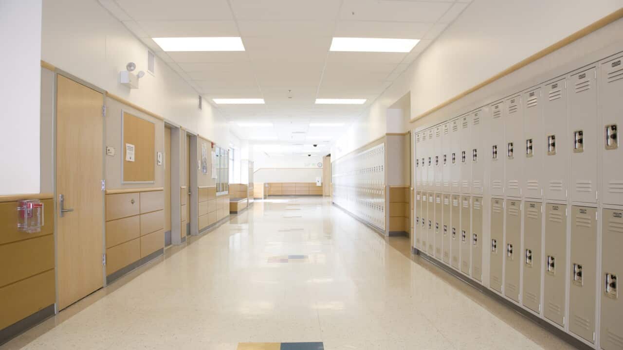 School corridor