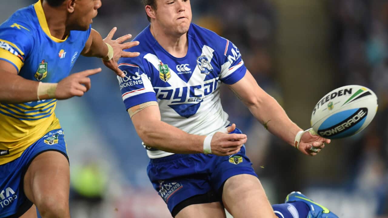 Brett Morris of the Bulldogs